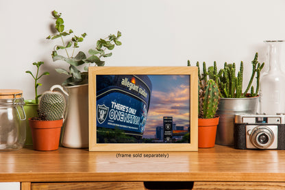 Las Vegas Raiders Football Gift Decor, Allegiant Stadium Photograph Poster, NFL Man Cave, Dorm Room & Office Wall Art