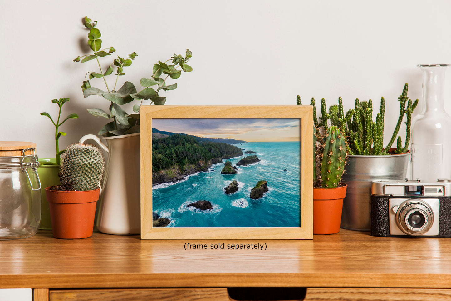 Aerial Oregon Coast Ocean Picture Sunrise, Pacific Northwest Nature Photo