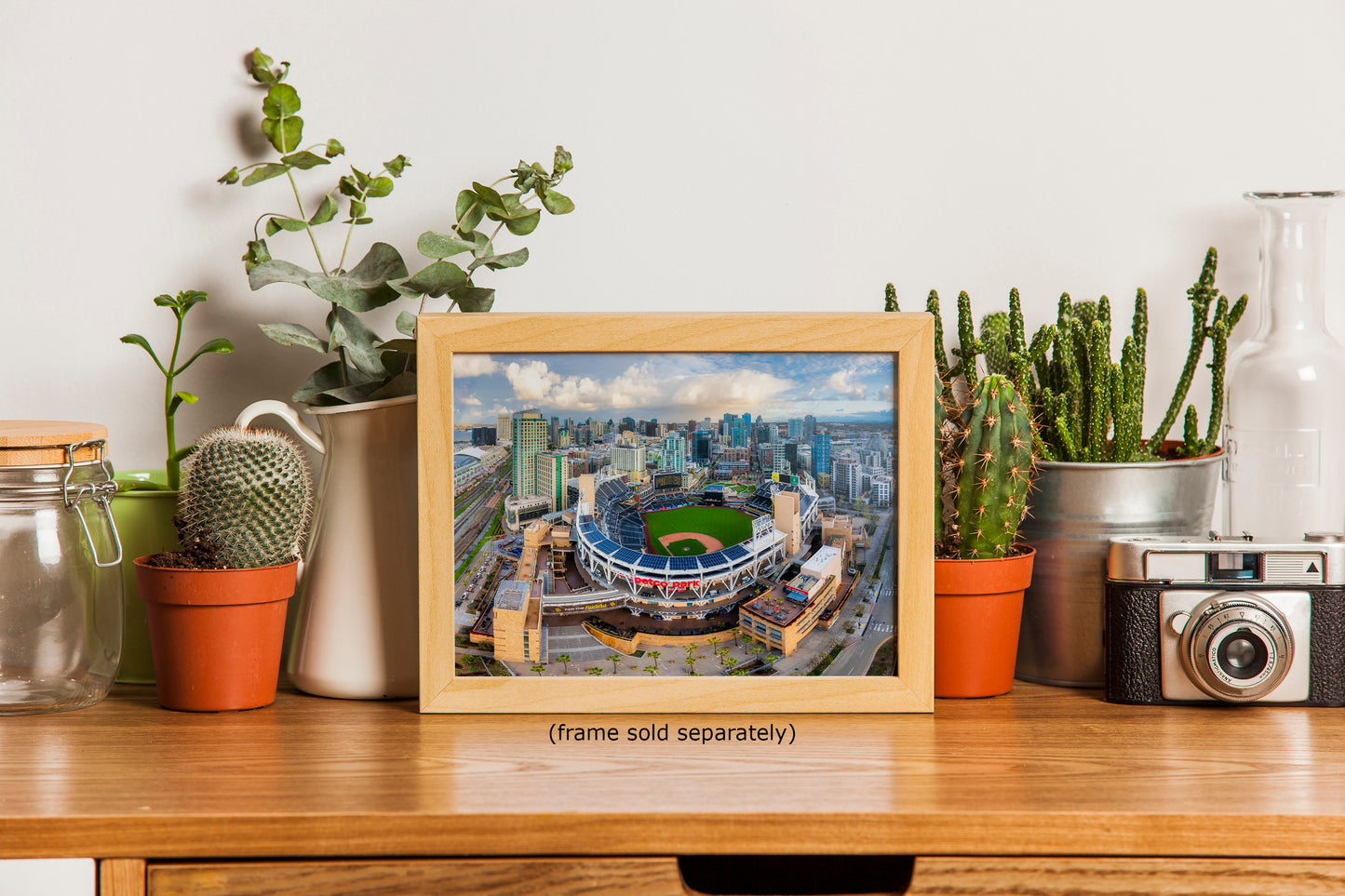 Petco Park Wall Art, San Diego Padres Skyline Print, MLB Stadium Decor