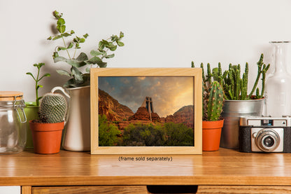 Chapel of the Holy Cross Sedona Arizona Desert Picture, Southwestern Wall Art, Church Landscape Print, Office Decor, Cubicle & Home Wall Art