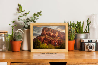Chapel of the Holy Cross Sedona Arizona Desert Picture, Southwestern Nature Photo, Church and Canyon Photography, Canvas Print