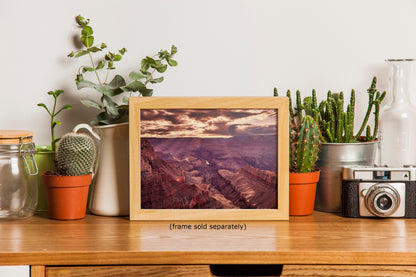 Grand Canyon National Park, Arizona Desert Picture Sunset Nature Photo, Bohemian Style Relaxation Artwork for Meditation, Apartment, Office & House Decor