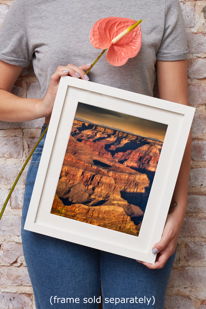 Grand Canyon National Park, Arizona Desert Picture Nature Photo, Bohemian Style Relaxation Artwork for Meditation, Apartment, Office & House Decor