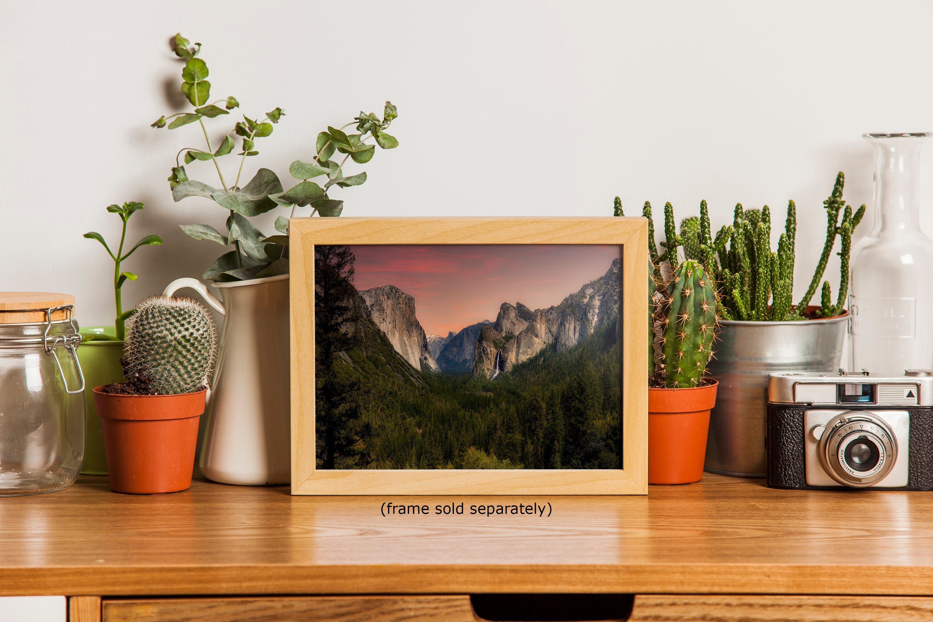 Yosemite National Park Mountain Picture Nature Photo Bohemian Relaxation Artwork for Meditation