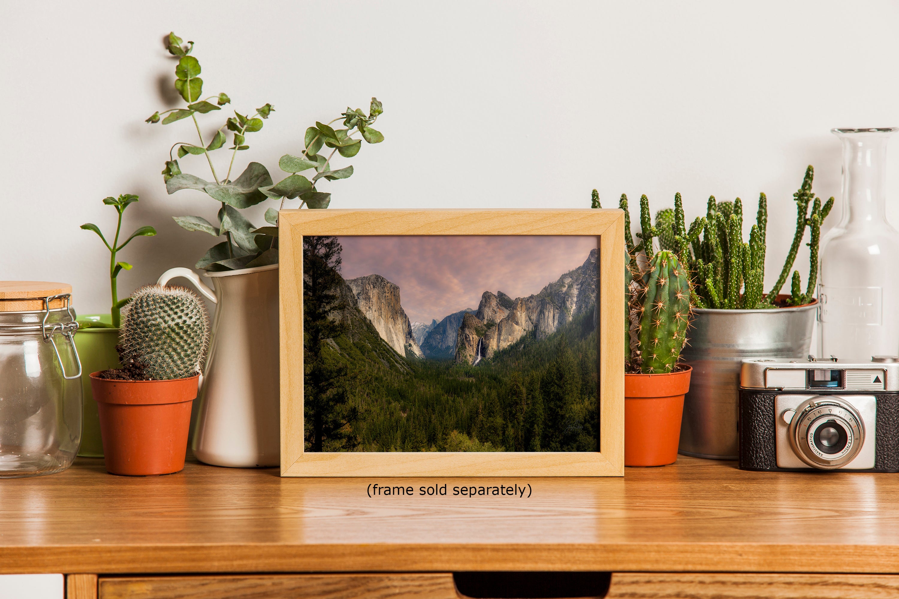 Yosemite National Park Mountain Picture Nature Photo Bohemian Relaxation Artwork for Meditation