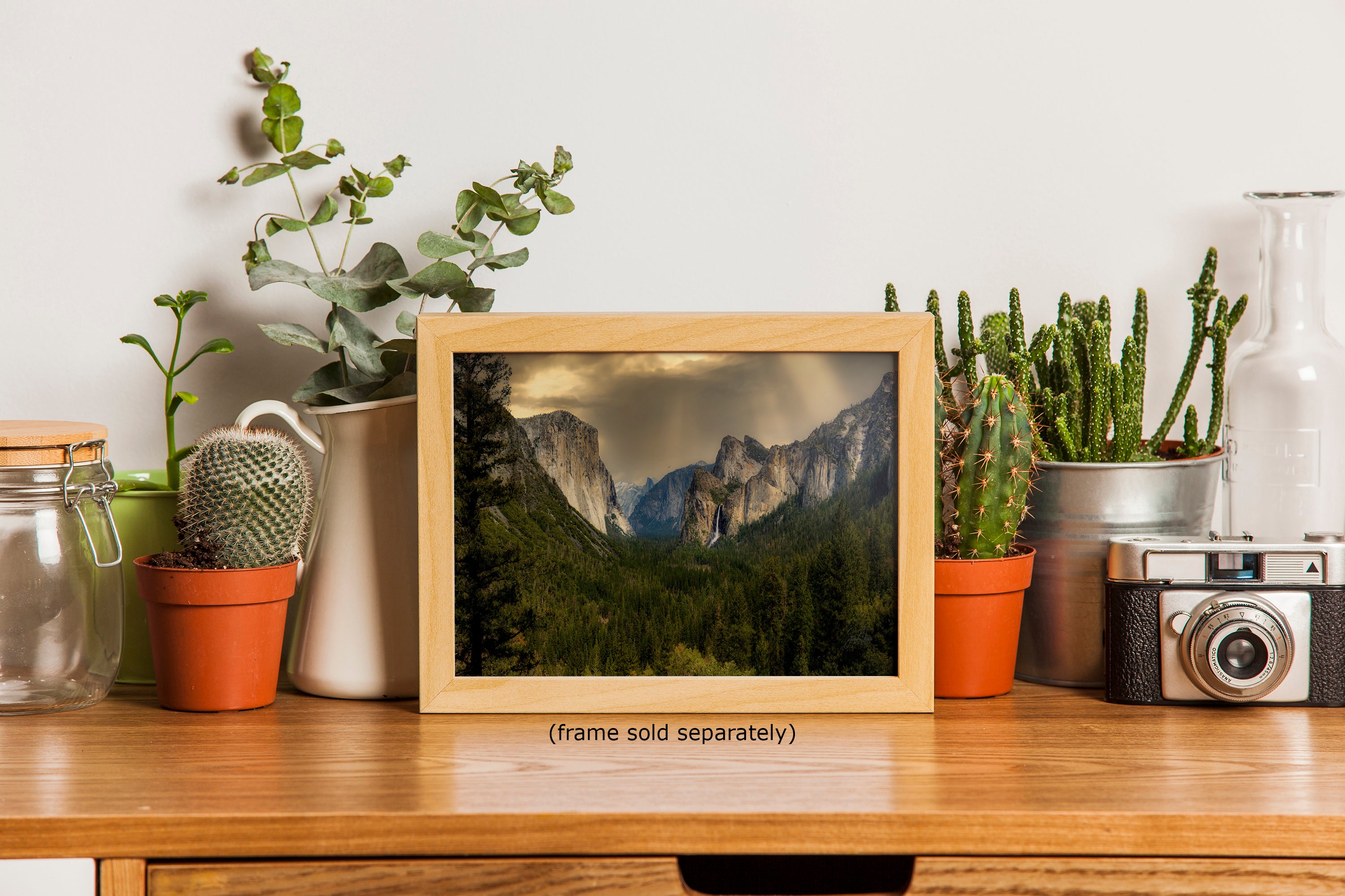 Yosemite National Park Mountain Picture Nature Photo Bohemian Relaxation Artwork for Meditation