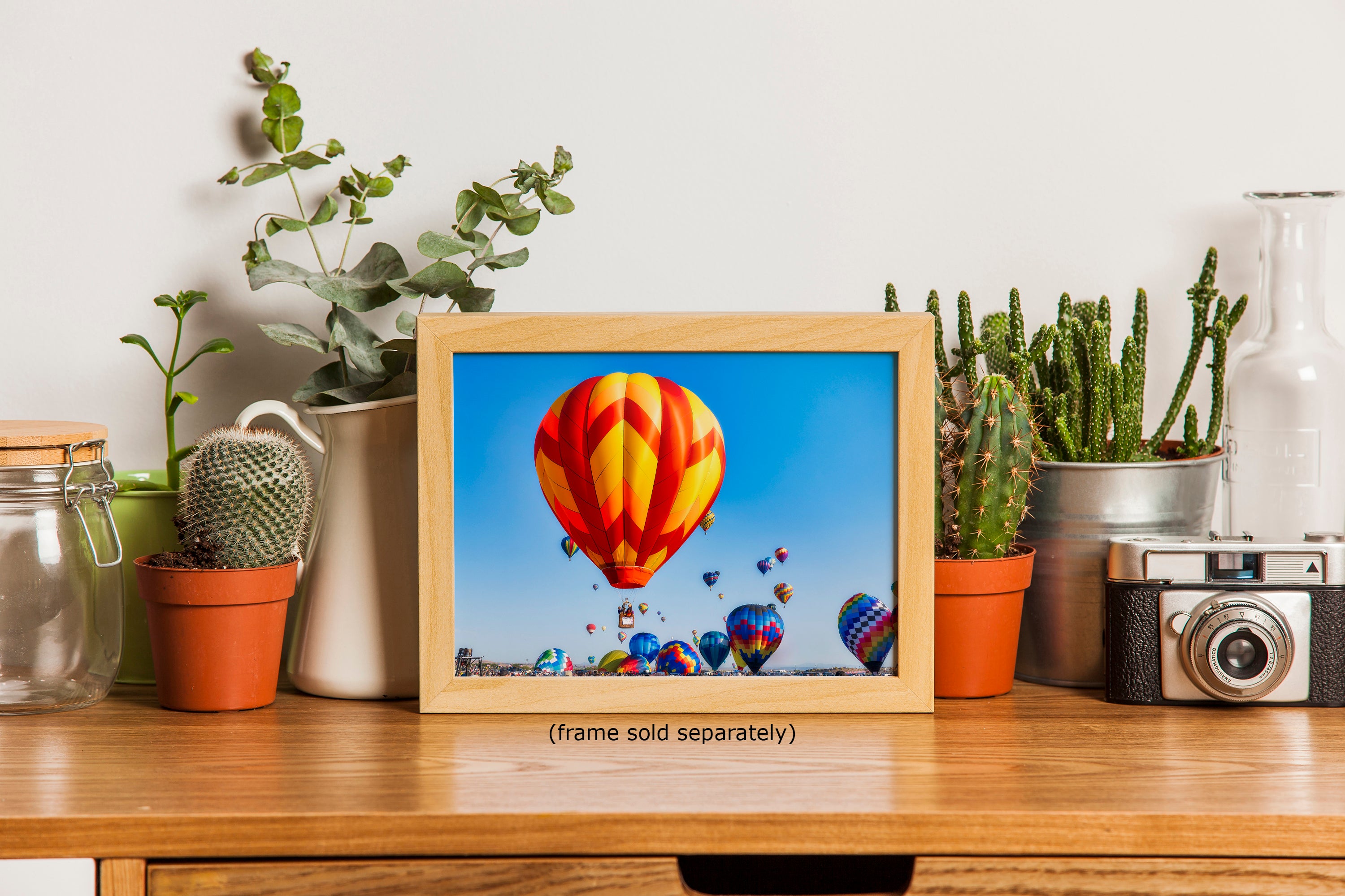 Hot Air Balloon Festival Mass Ascension | Albuquerque New Mexico Balloon Fiesta Wall Art | Office, Cubicle & House Decor