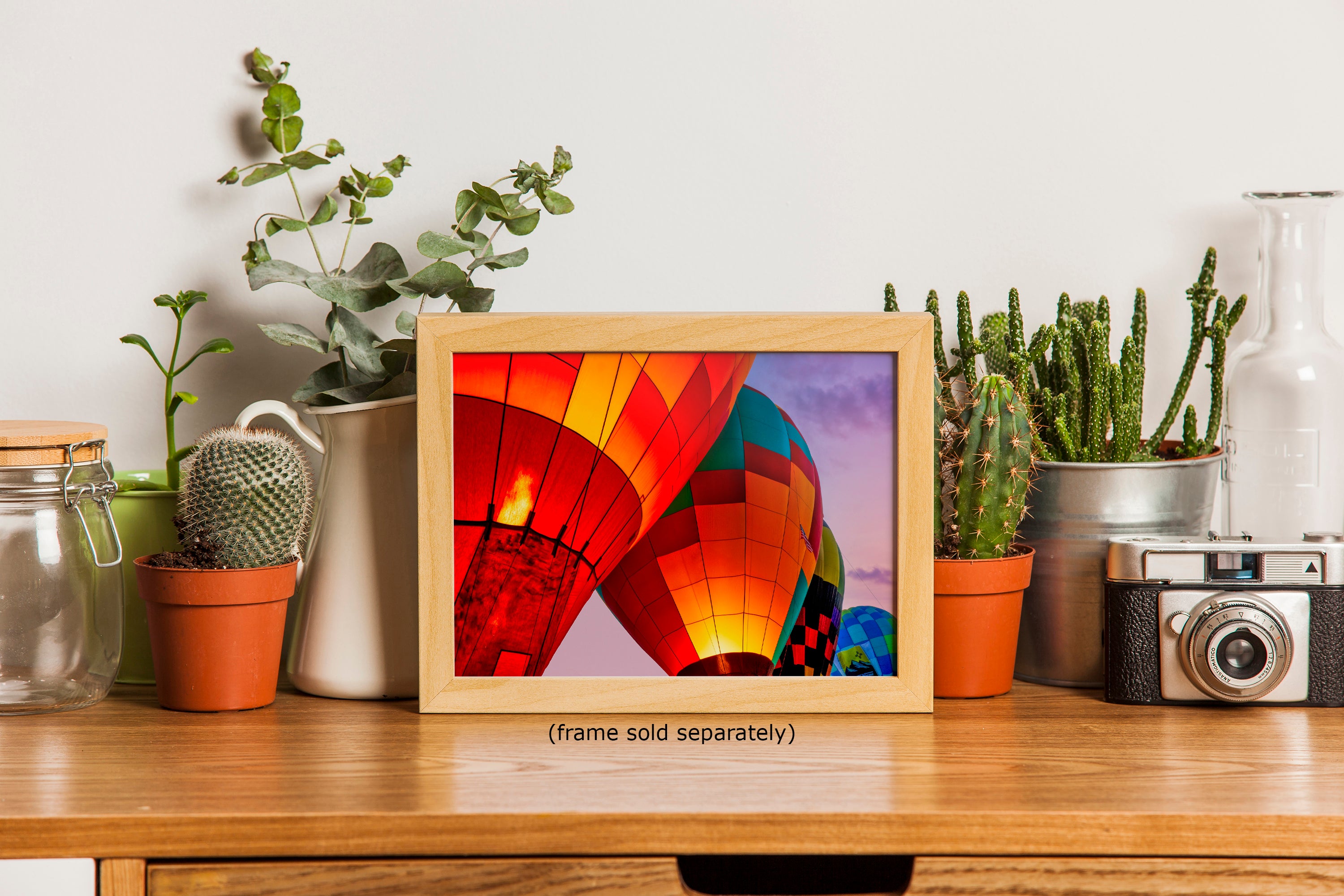 Hot Air Balloon Festival Morning Glow Photo | Albuquerque New Mexico Balloon Fiesta Wall Art | Office, Cubicle & House Decor