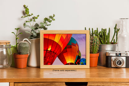 Hot Air Balloon Festival Morning Glow Photo | Albuquerque New Mexico Balloon Fiesta Wall Art | Office, Cubicle & House Decor