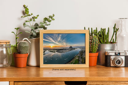 Coastal Wall Art Aerial Morro Bay Ocean Picture California Seascape Nature Photo