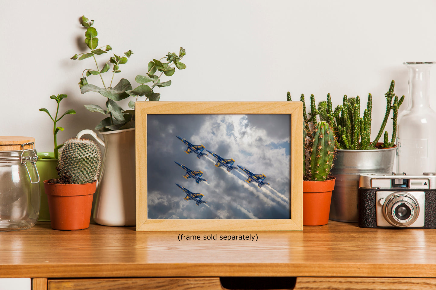 Blue Angels Artwork, FA-18 Super Hornet Military Aircraft Aviation Wall Decor