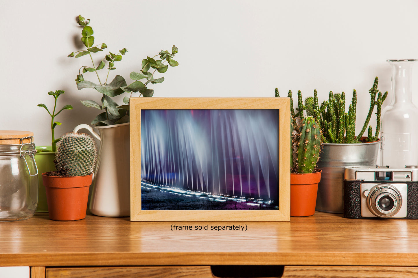 Bellagio Las Vegas Water Picture, Night Water Display Wall Decor