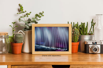 Bellagio Las Vegas Water Picture, Night Water Display Wall Decor