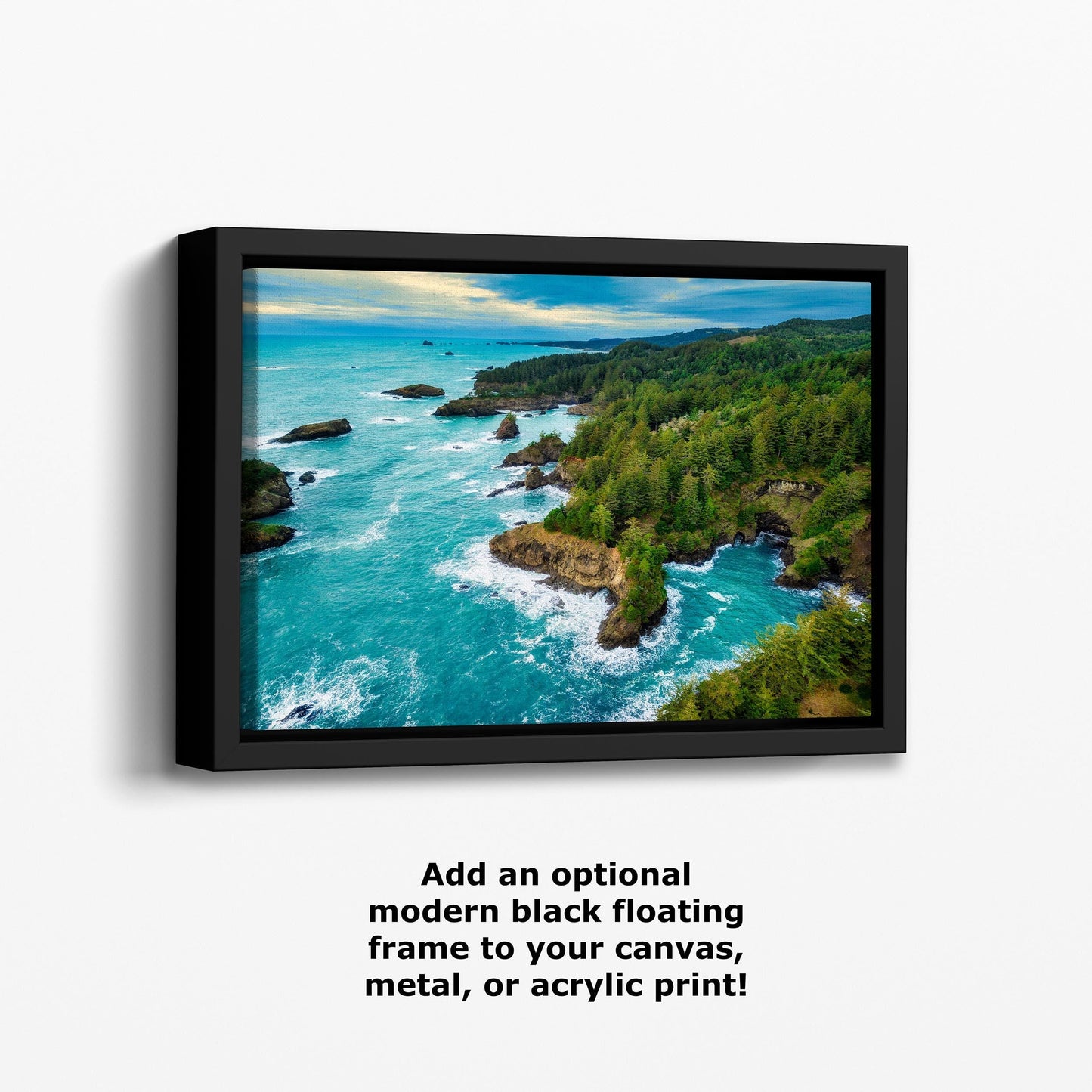 Oregon Coastal Nature Landscape: Serene Pacific Ocean Print Scene for Home Decor & Wall Art