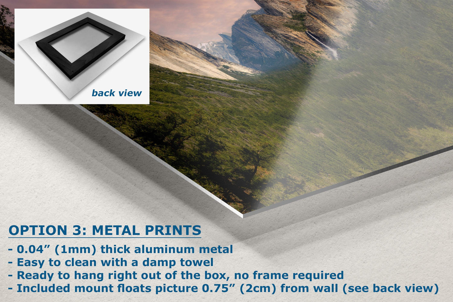 Yosemite National Park Mountain Picture Nature Photo Bohemian Relaxation Artwork for Meditation