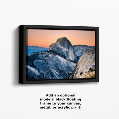 Glacier Point Yosemite National Park Mountain Picture, Half Dome Nature Photo Canvas Relaxation Artwork