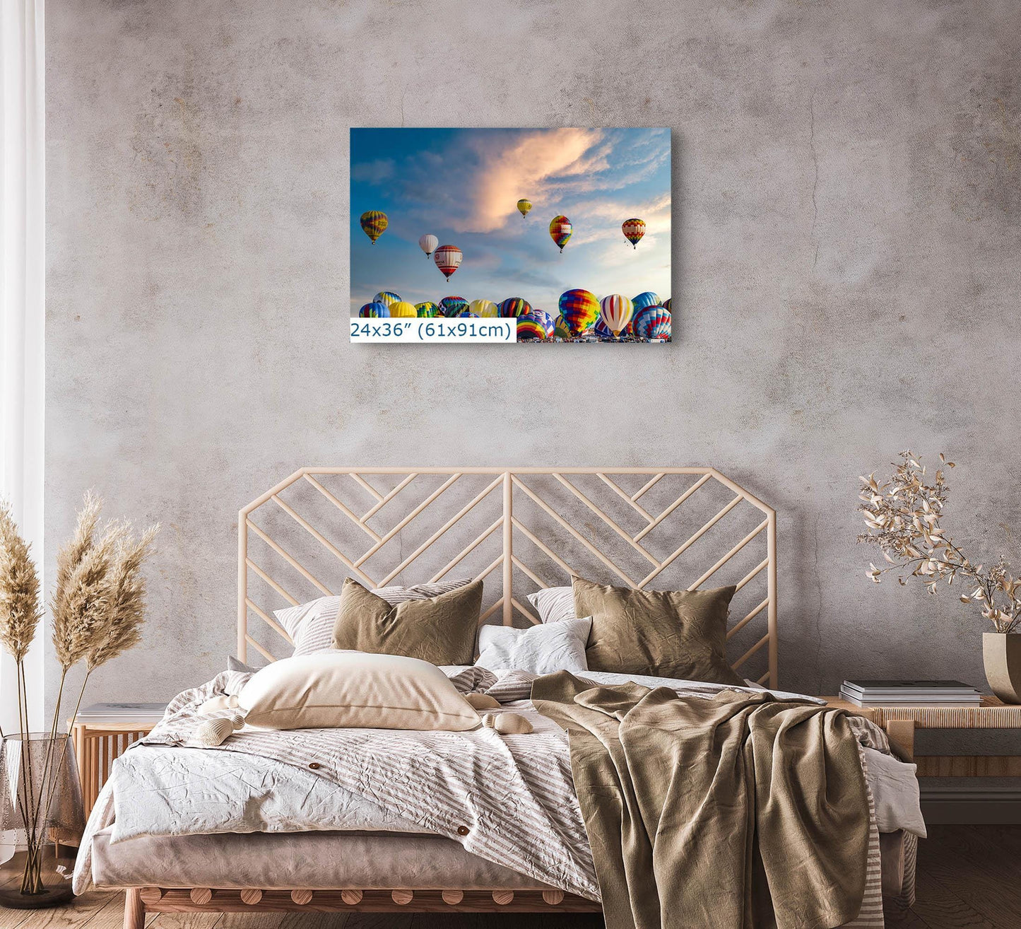 Hot Air Balloon Art, 2024 Albuquerque Balloon Fiesta Decor, New Mexico Art Print