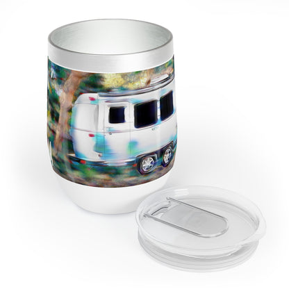 Airstream 12oz Wine Tumbler Gift - Stainless Steel with Press On Slide Closing Lid