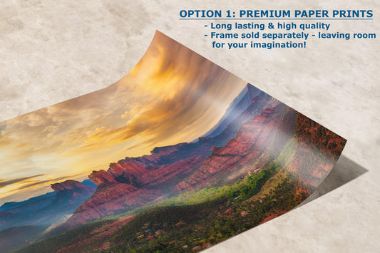 Cathedral Rock View, Sedona Arizona Desert Picture Nature Photo Relaxation Artwork for Meditation, Office, and House Decor
