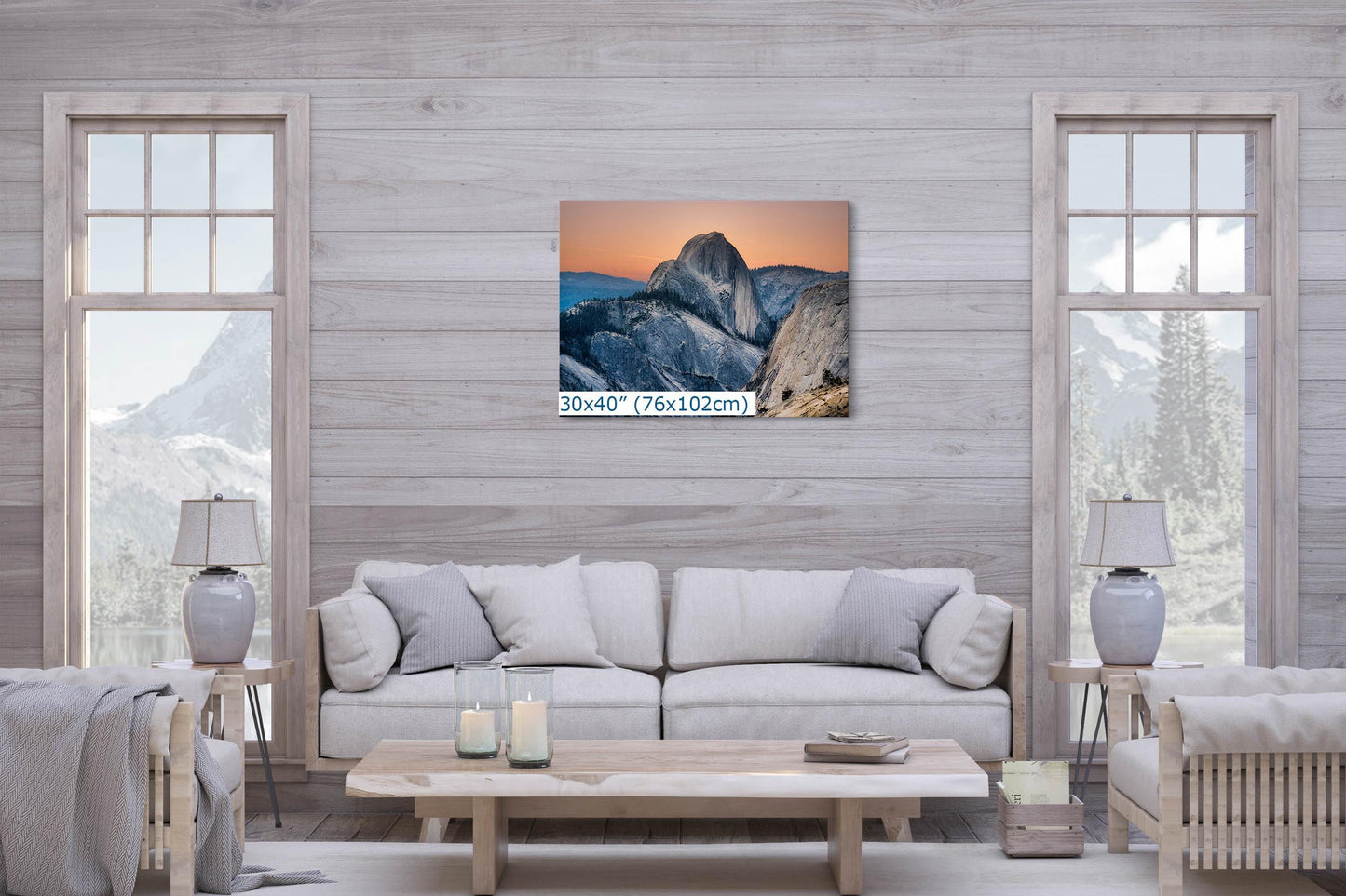 Yosemite Half Dome Art Print from Tioga Pass Rd, Landscape Sunset National Park Photo, California Art Nature Gift for Housewarming or Office