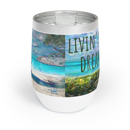 Airstream 12oz Wine Tumbler Gift - Stainless Steel with Press On Slide Closing Lid