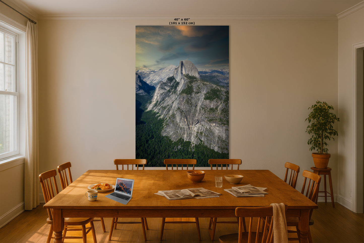 Half Dome Wall Art, Yosemite National Park Nature Photo