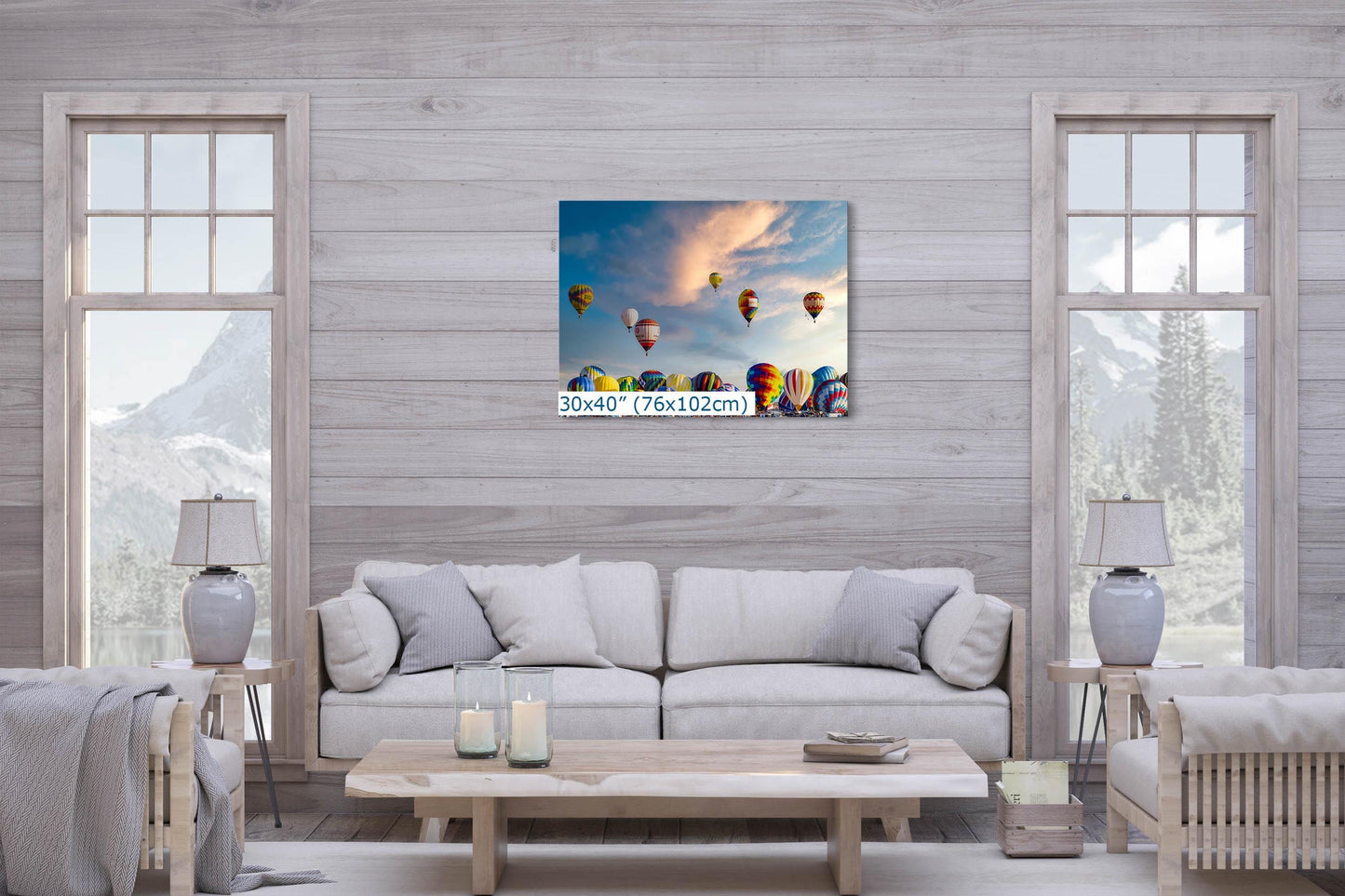 Hot Air Balloon Art, 2024 Albuquerque Balloon Fiesta Decor, New Mexico Art Print