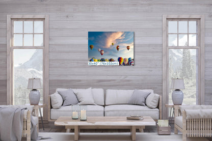 Hot Air Balloon Art, 2024 Albuquerque Balloon Fiesta Decor, New Mexico Art Print