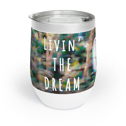 Airstream 12oz Wine Tumbler Gift - Stainless Steel with Press On Slide Closing Lid