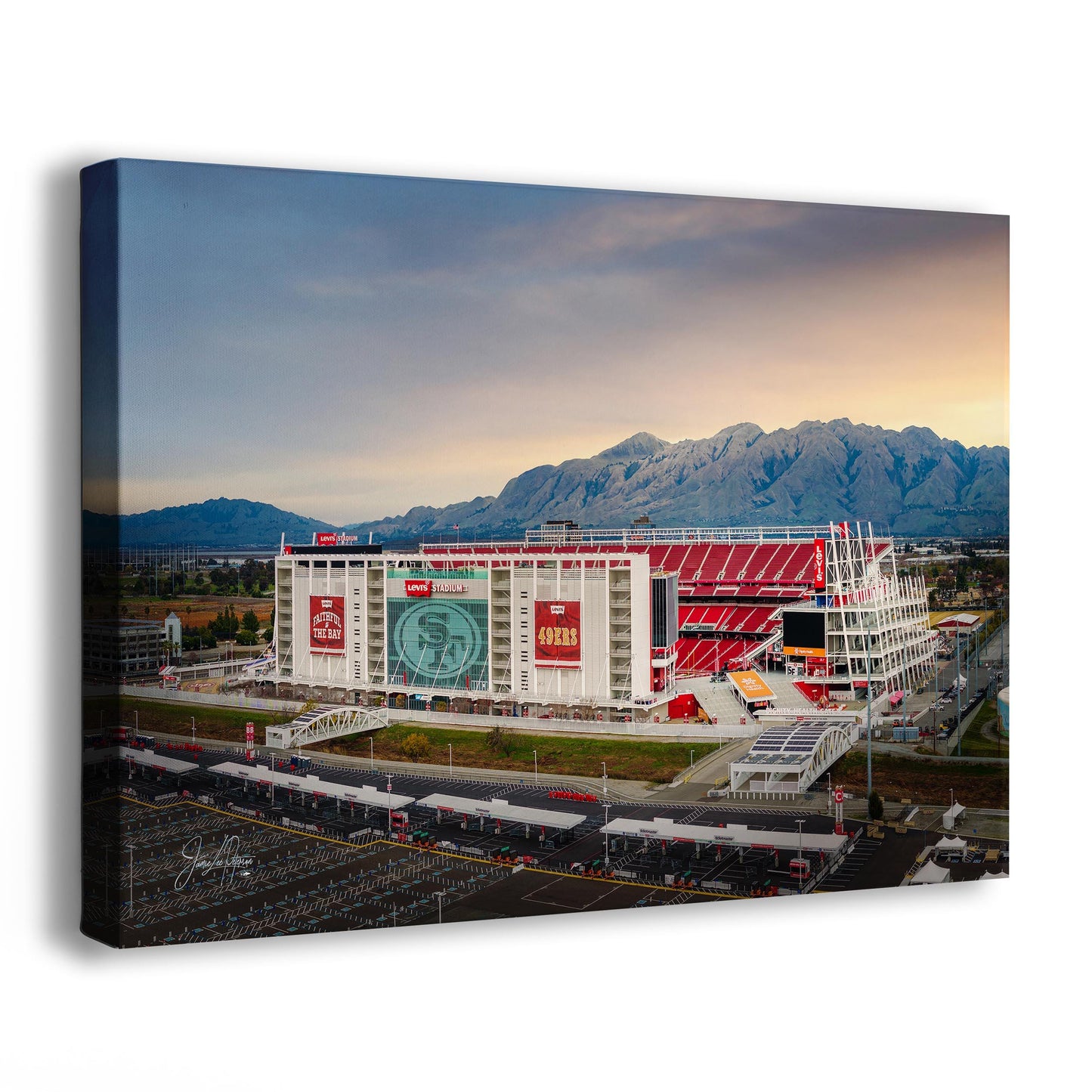 San Francisco 49ers Football Stadium Wall Art | Levi's Stadium Bay Area Decor NFL Fan Gift for Man Cave or Game Room