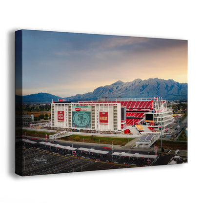 San Francisco 49ers Football Stadium Wall Art | Levi's Stadium Bay Area Decor NFL Fan Gift for Man Cave or Game Room