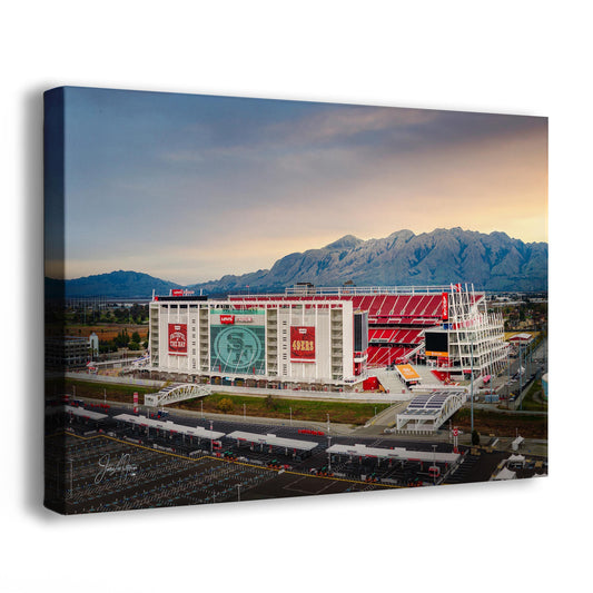 San Francisco 49ers Football Stadium Wall Art | Levi's Stadium Bay Area Decor NFL Fan Gift for Man Cave or Game Room