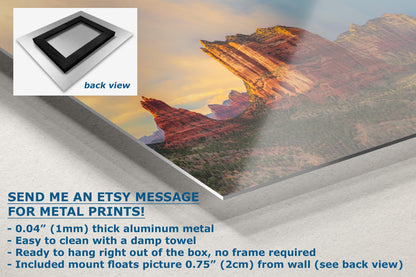 Courthouse Butte & Bell Rock Sedona Arizona Desert Picture, Southwestern Wall Art, Red Rock Scenic Nature Photo, House Decor Gift