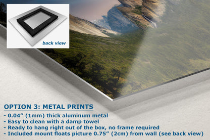 Yosemite National Park Mountain Picture Nature Photo Bohemian Relaxation Artwork for Meditation