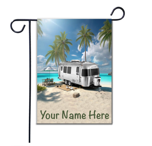 Airstream Camper Garden Flag - Custom Outdoor Yard Decoration