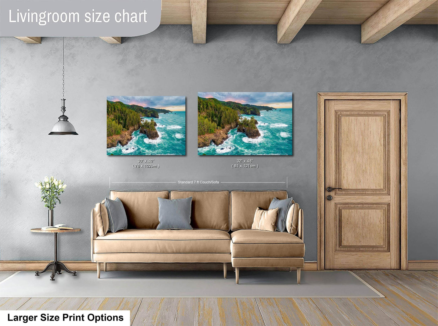 Oregon Coast Seascape Art: Pacific Ocean Print - Nature Photography Wall Art for Home Decor