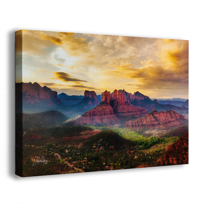 Cathedral Rock View, Sedona Arizona Desert Picture Nature Photo Relaxation Artwork for Meditation, Office, and House Decor