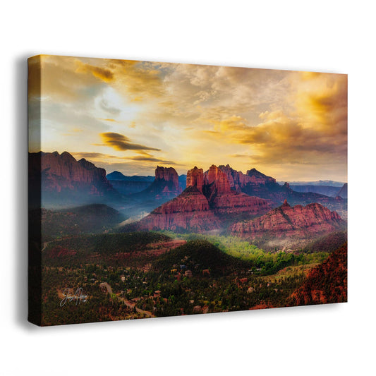 Cathedral Rock View, Sedona Arizona Desert Picture Nature Photo Relaxation Artwork for Meditation, Office, and House Decor