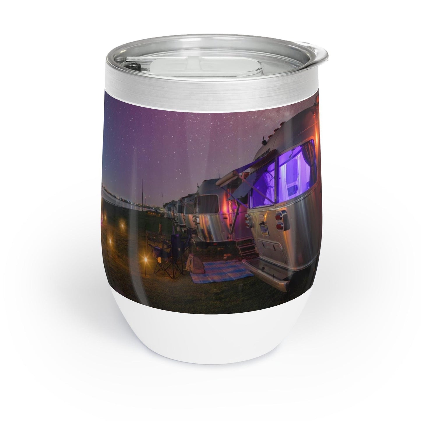 Airstream Wine Tumbler: Night Sky Under the Stars, 12oz Stainless Steel