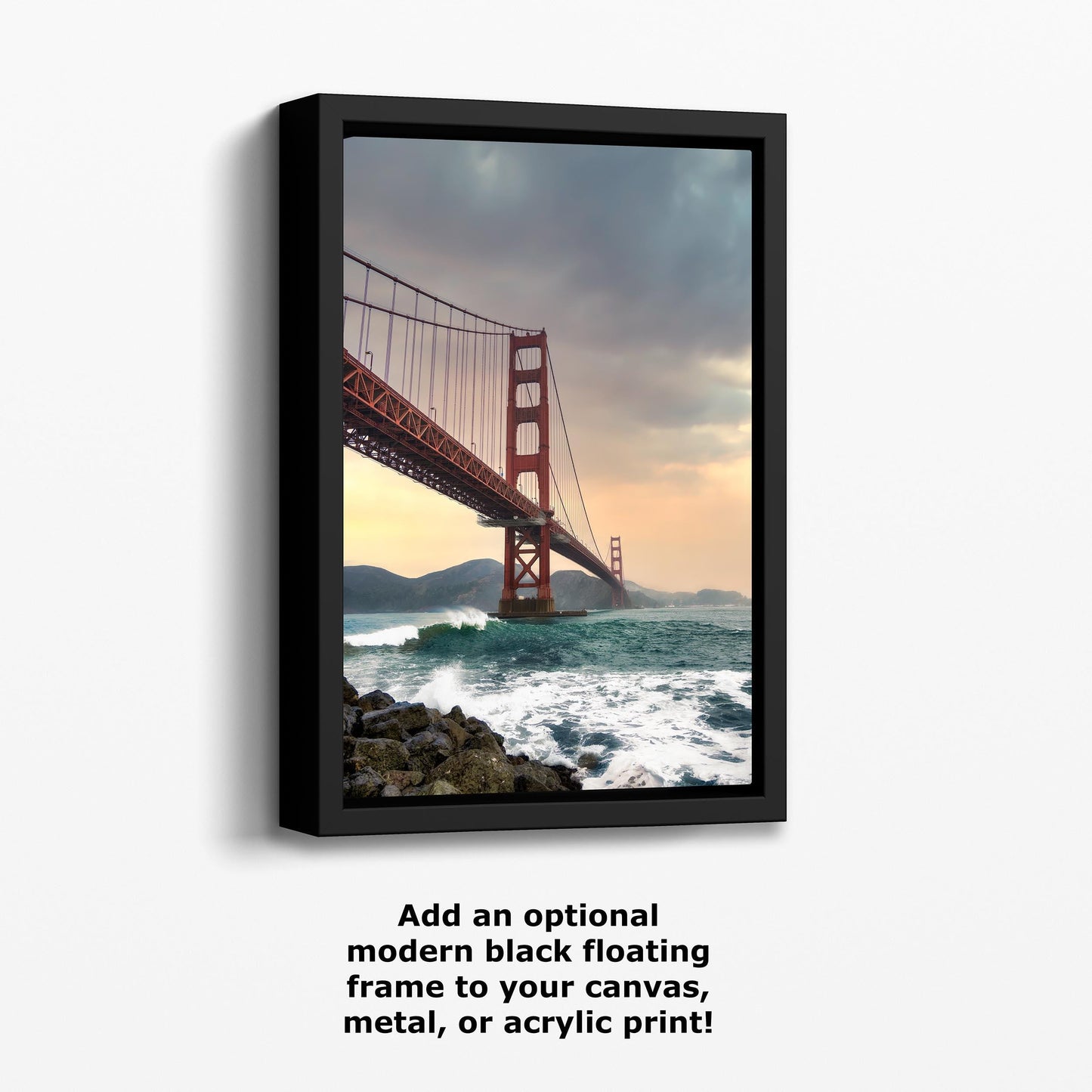 Golden Gate Bridge San Francisco Wall Art: California Cityscape Print for Home Decor & Housewarming