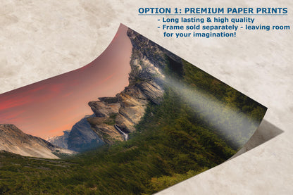 Yosemite National Park Mountain Picture Nature Photo Bohemian Relaxation Artwork for Meditation