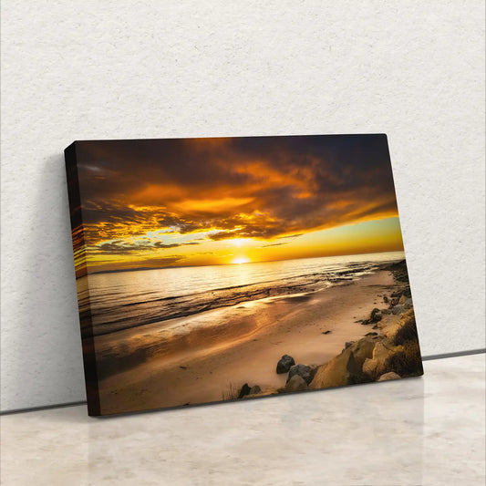 California Seascape Beach Themed Décor, Ocean Metal Coastal Wall Décor