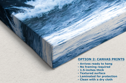 Beach Wave Canvas Print Ocean Wall Décor