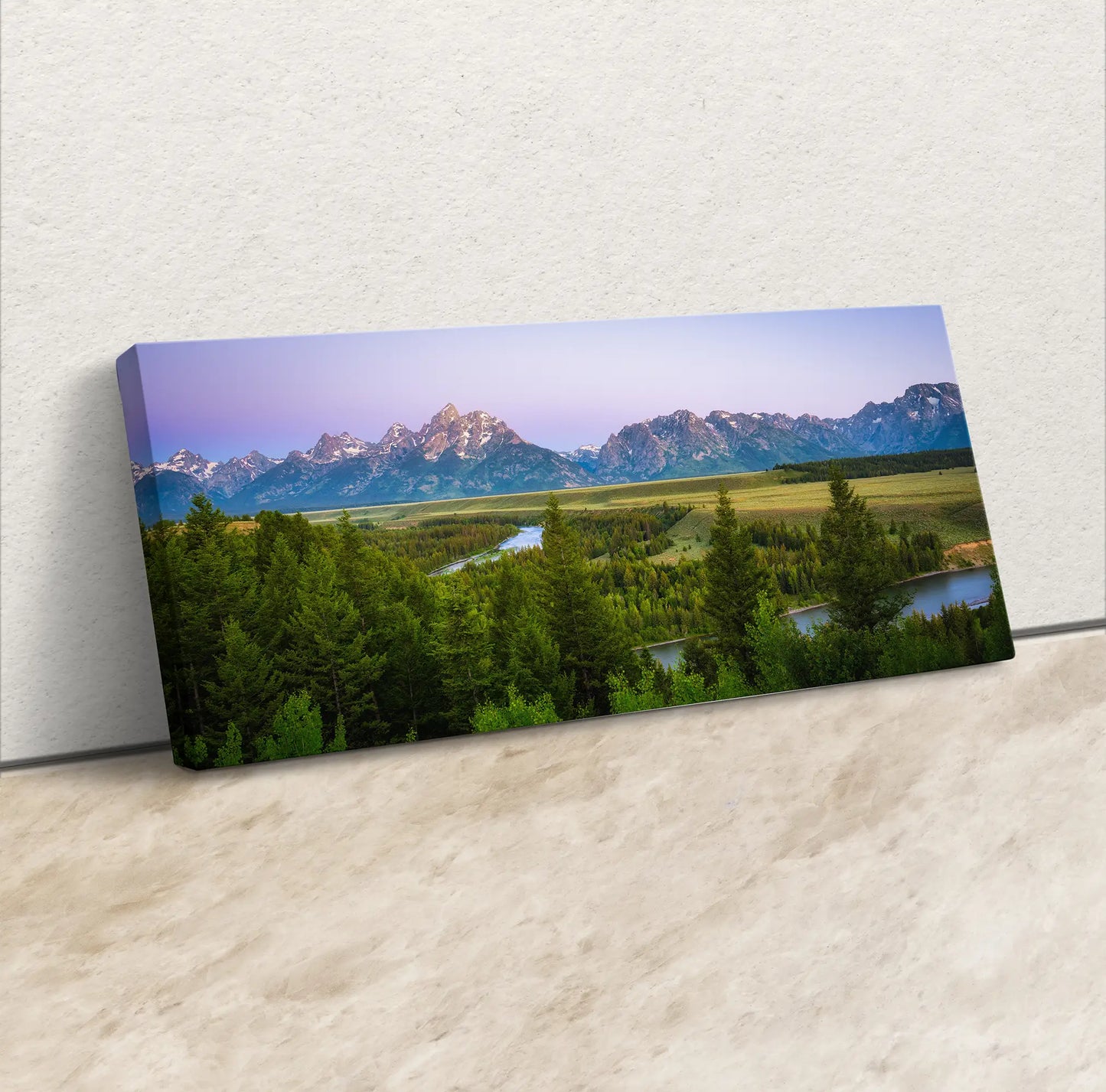 Grand Teton Mountains Purple Sunrise National Park Décor