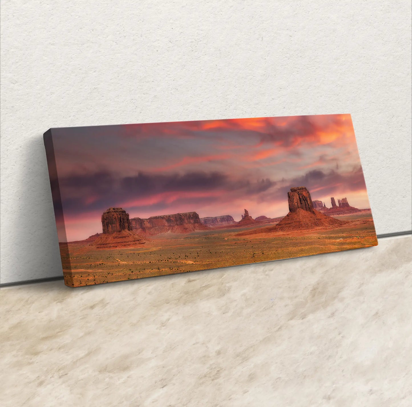 Monument Valley Wall Art Print Desert Landscape Panoramic Nature Wall Decor, Arizona Wall Art Travel Gift, Utah Souvenir, Southwestern Decor