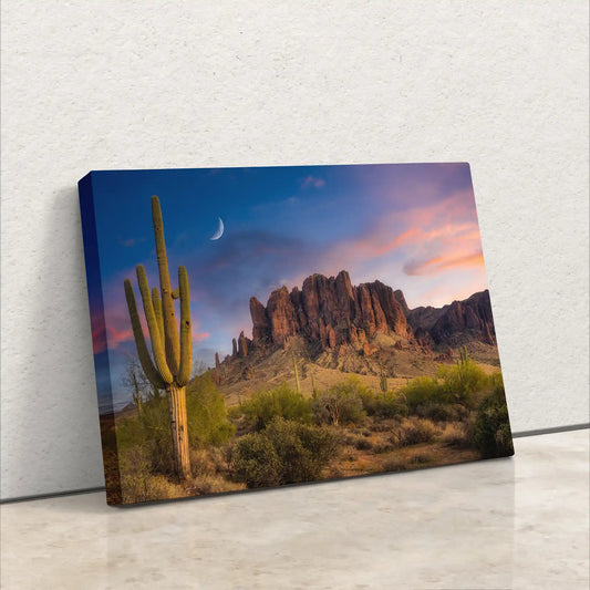 Arizona Saguaro Desert Print, Western Decoration, Lost Dutchman