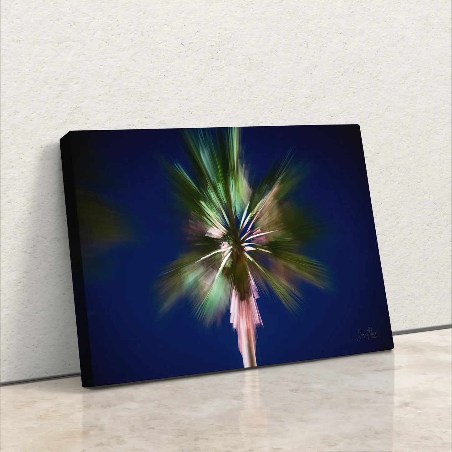 Abstract Palm Tree Wall Art, Vibrant Nature-Inspired Décor, Unique Modern Tropical Artwork for Living Room, Office, or Bedroom