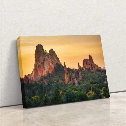 Garden of the Gods Colorado Springs Wall Art Canvas Print Landscape, Mountains at Colorado Springs, Scenic Nature Art in Paper/Canvas/Metal