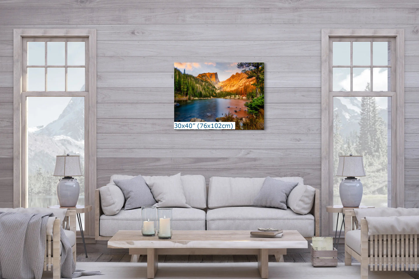 Rocky Mountain National Park Canvas, Scenic Dream Lake Landscape Photo, Estes Park, Colorado, Extra Large Artwork, National Parks Nature Art