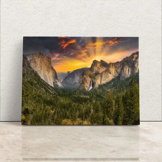 Yosemite Valley from Tunnel View canvas wall decor